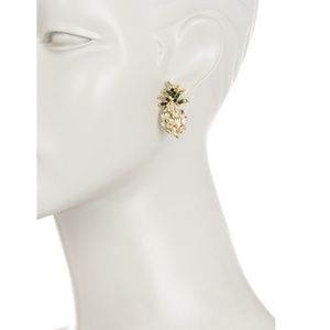 Pineapple Crystal detail Stud Earrings